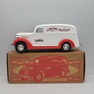 1938 Chevy Panel Truck Delco Electronics Die Cast Coin Bank New‎ In Box